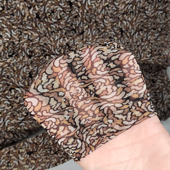 Vintage Danier Mesh Print Top - Picture 5 of 5